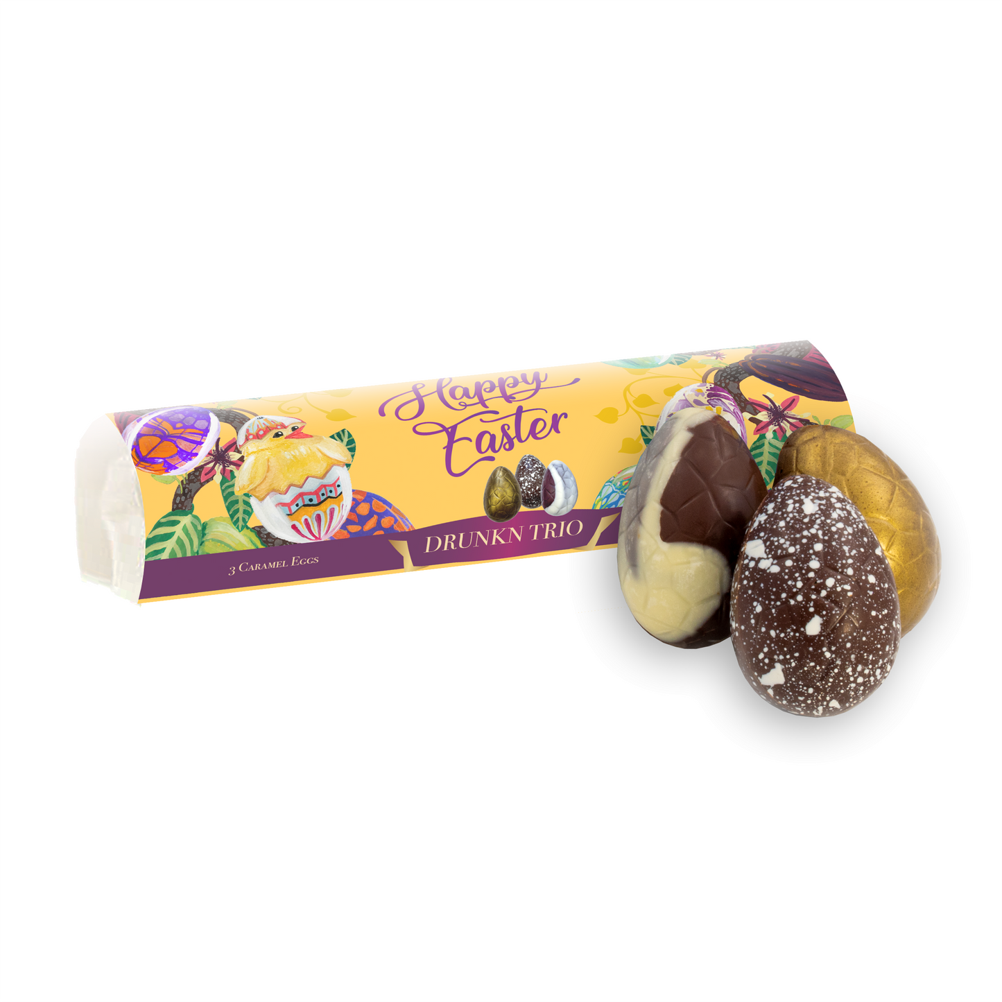 Drunkn Trio - 3 Caramel Eggs - 142.5g