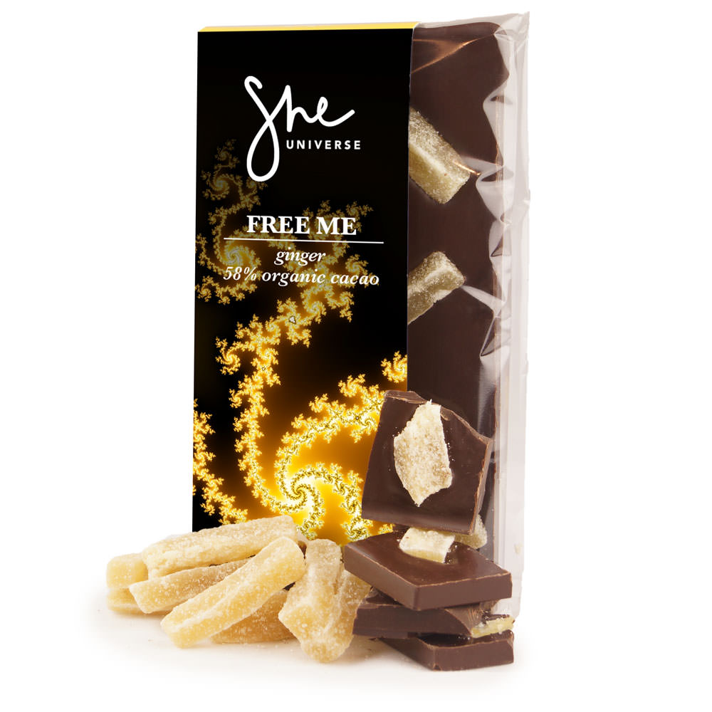Free Me Bar ❤︎ ginger 58% 90g