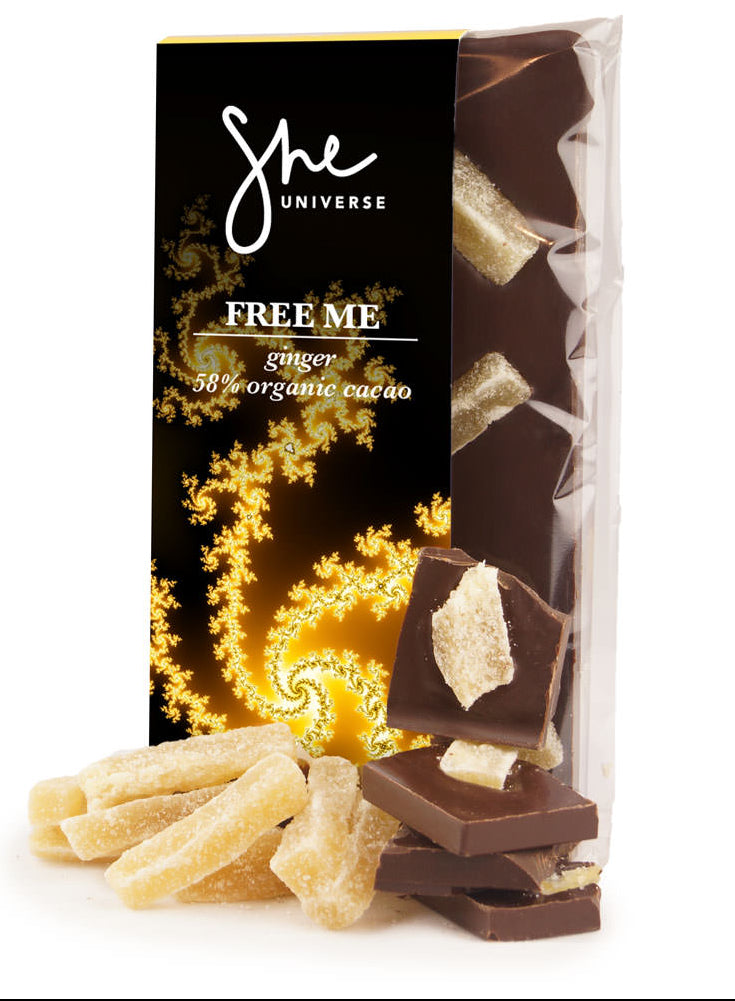 Free Me Bar ❤︎ ginger 58% 90g