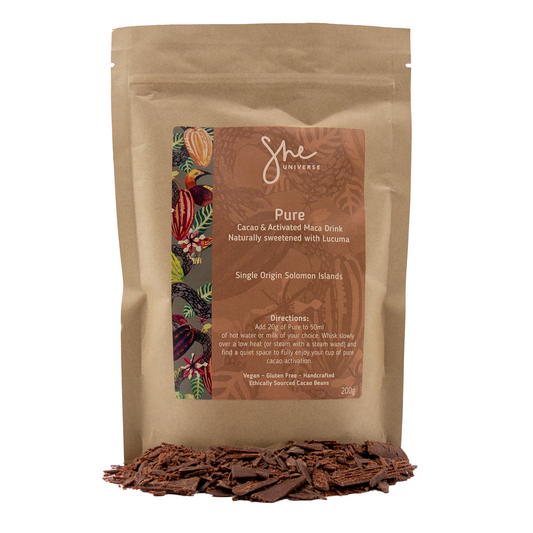Pure Cacao & Activated Maca Drink 200g